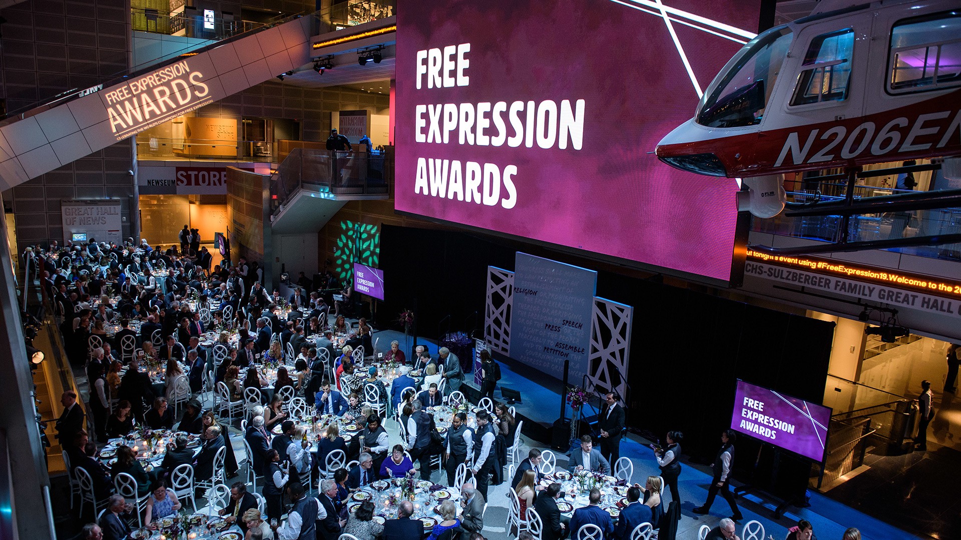 The 2019 Free Expression Awards recognized individuals for their courageous acts of, and contributions to, free and fearless expression.