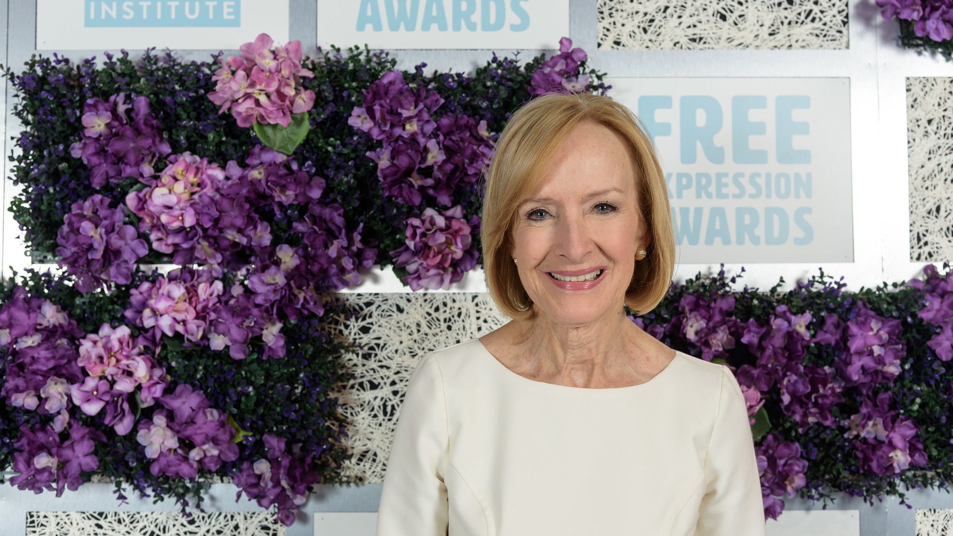 PBS News senior correspondent Judy Woodruff, part of the first all-female news anchor team in television history, is honored at the 2019 Free Expression Awards for her groundbreaking 40-year career in broadcast journalism.